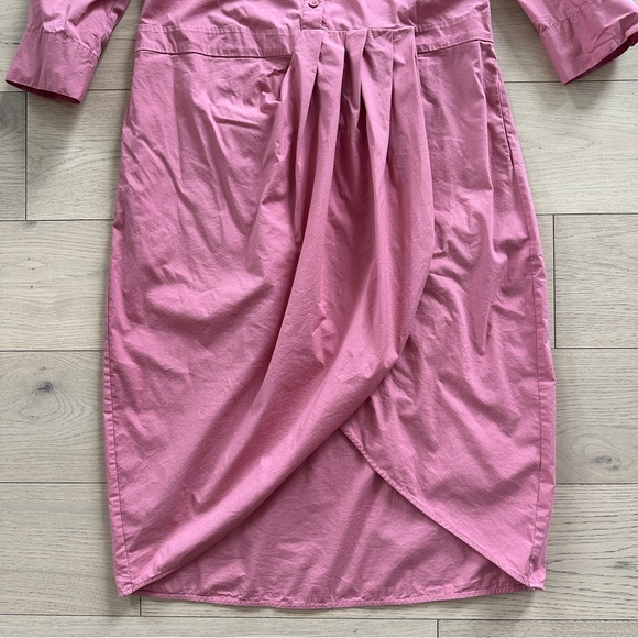 Universal Standard The Danielle Shirt Dress in Pink - Picture 5 of 12